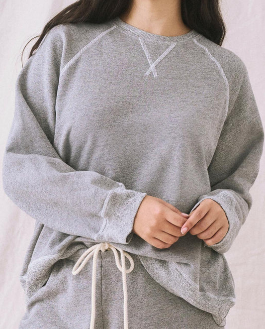 The Great. Sweatshirts | The Slouch Sweatshirt. Varsity Grey - Women