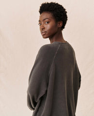 The Great. Sweatshirts | The Slouch Sweatshirt. Washed Black - Women