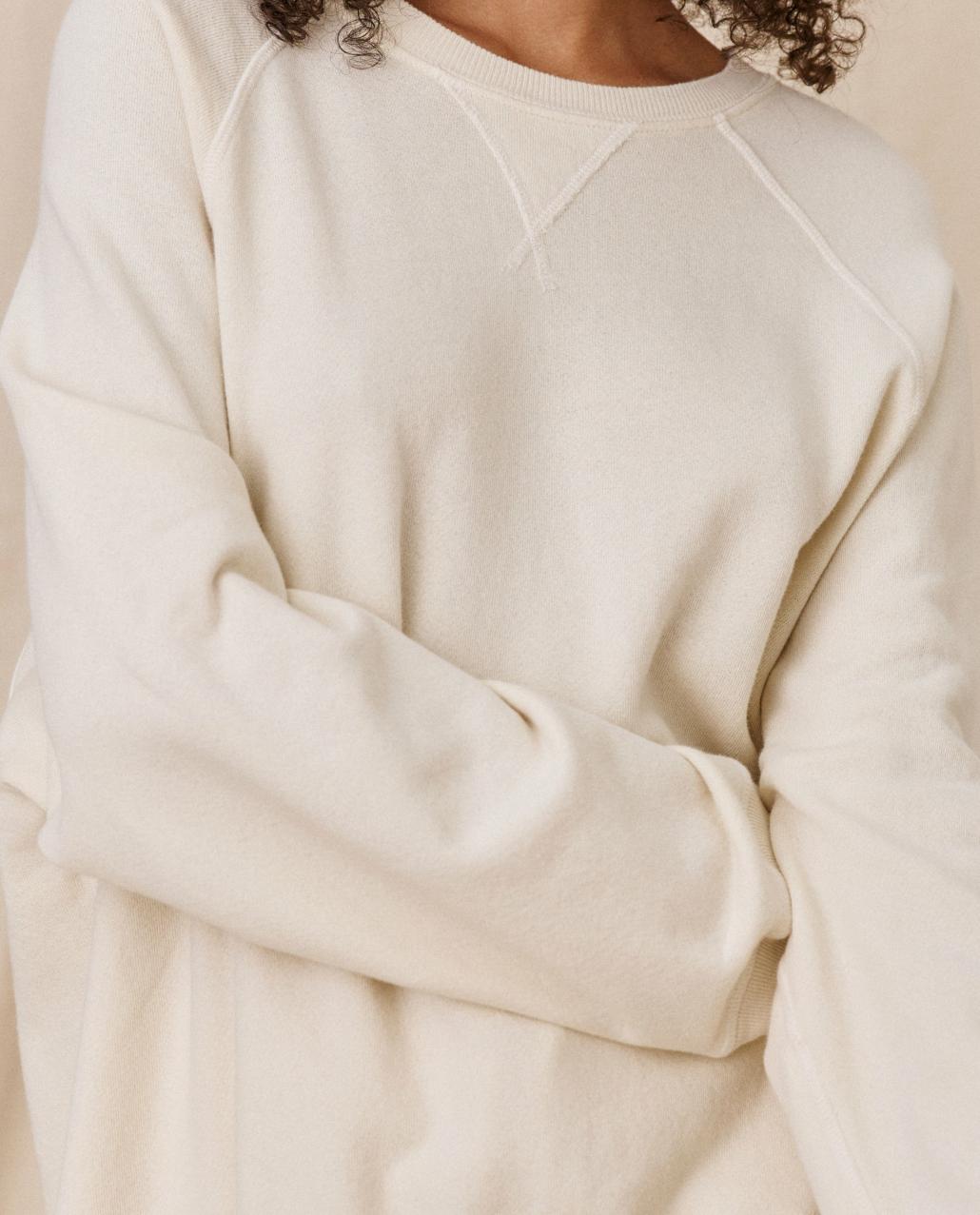 The Great. Sweatshirts | The Slouch Sweatshirt. Washed White - Women