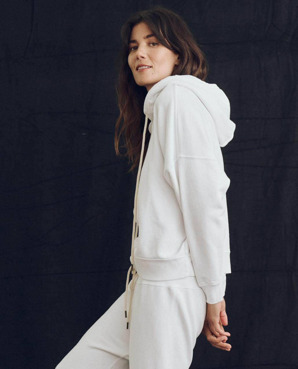 The Great. Sweatshirts | The Teammate Hoodie. Solid True White - Women