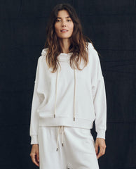 The Great. Sweatshirts | The Teammate Hoodie. Solid True White - Women