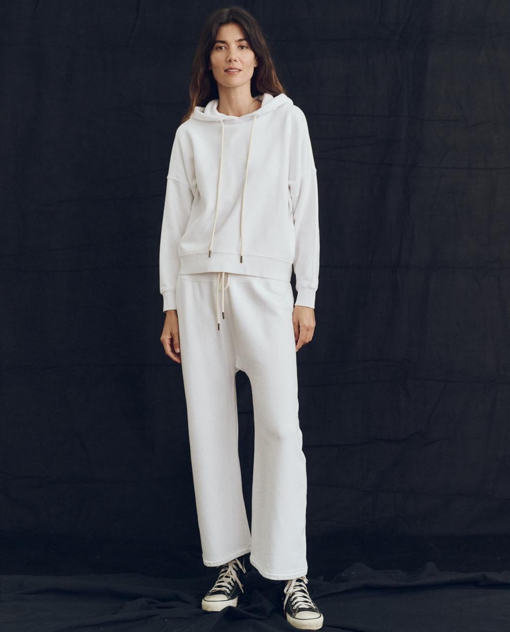 The Great. Sweatshirts | The Teammate Hoodie. Solid True White - Women