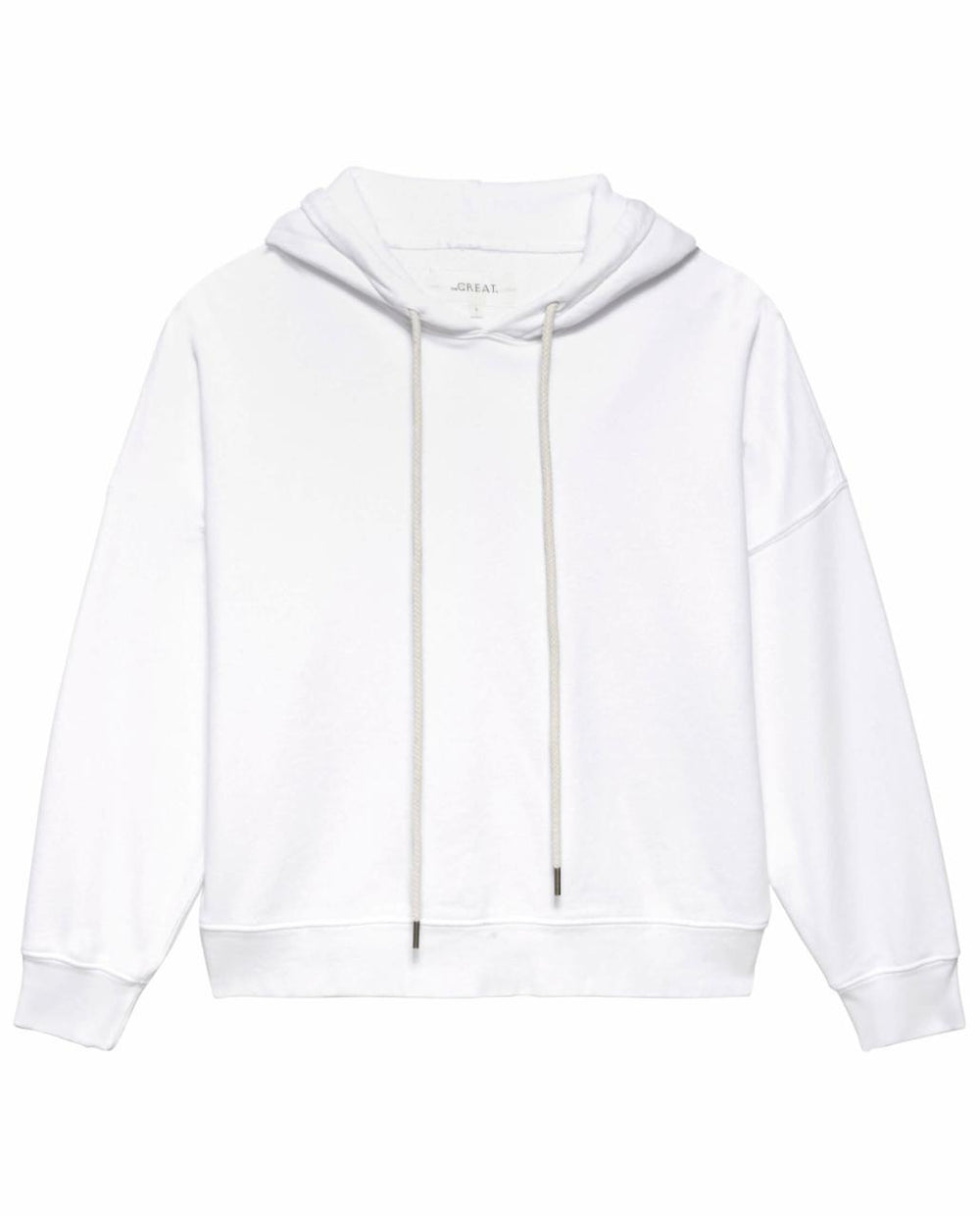 The Great. Sweatshirts | The Teammate Hoodie. Solid True White - Women