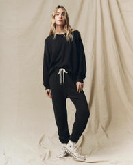 The Great. Sweatshirts | The Teammate Sweatshirt. Solid Almost Black - Women