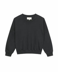 The Great. Sweatshirts | The Teammate Sweatshirt. Solid Almost Black - Women