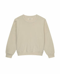 The Great. Sweatshirts | The Teammate Sweatshirt. Solid Washed White - Women