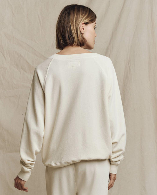 The Great. Sweatshirts | The V Washed White - Women