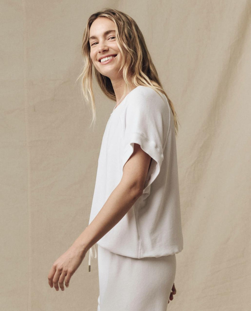 The Great. Sweatshirts | The Wedge Sweatshirt. Solid True White - Women