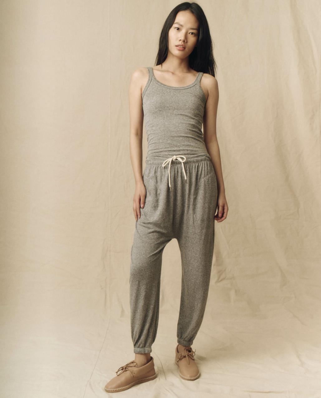 The Great. Tanks | The Slim Tank. Solid Heather Grey - Women