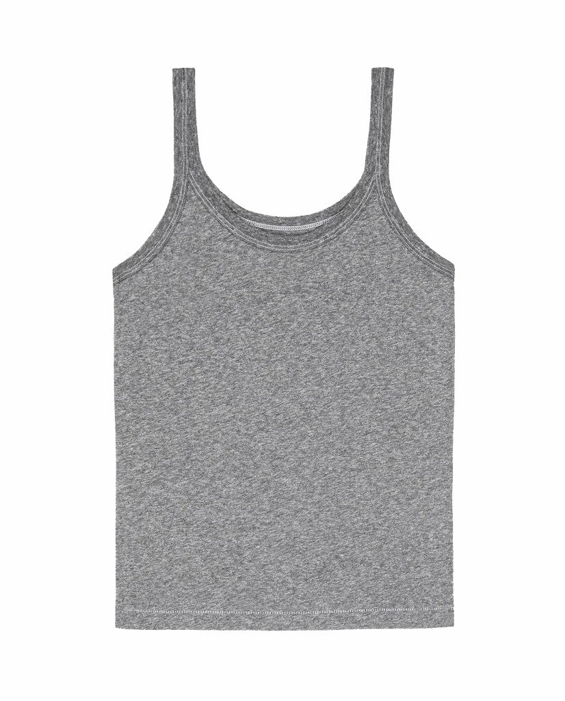 The Great. Tanks | The Slim Tank. Solid Heather Grey - Women