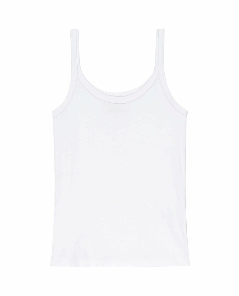 The Great. Tanks | The Slim Tank. Solid True White - Women