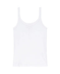 The Great. Tanks | The Slim Tank. Solid True White - Women