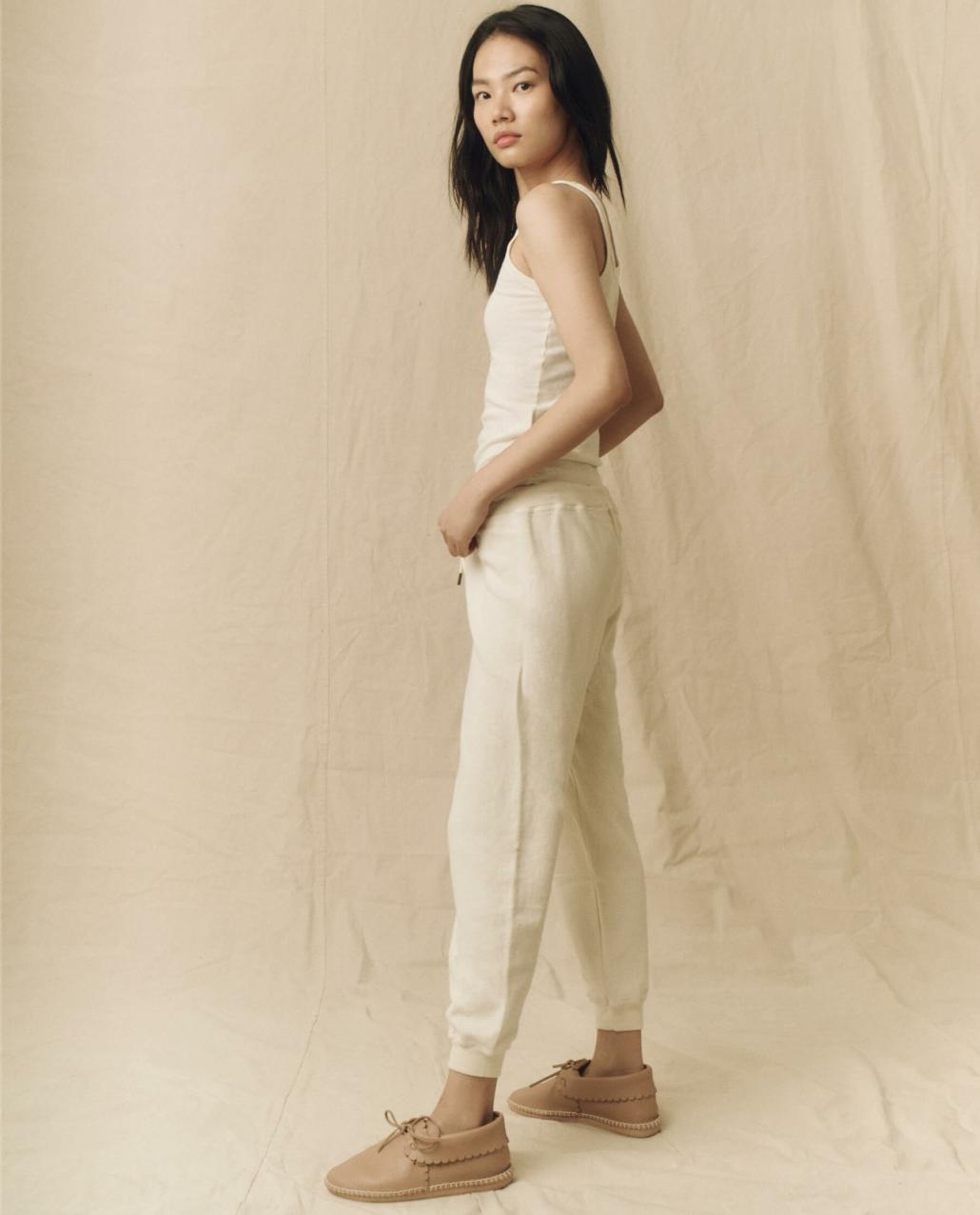 The Great. Tanks | The Slim Tank. Solid Washed White - Women