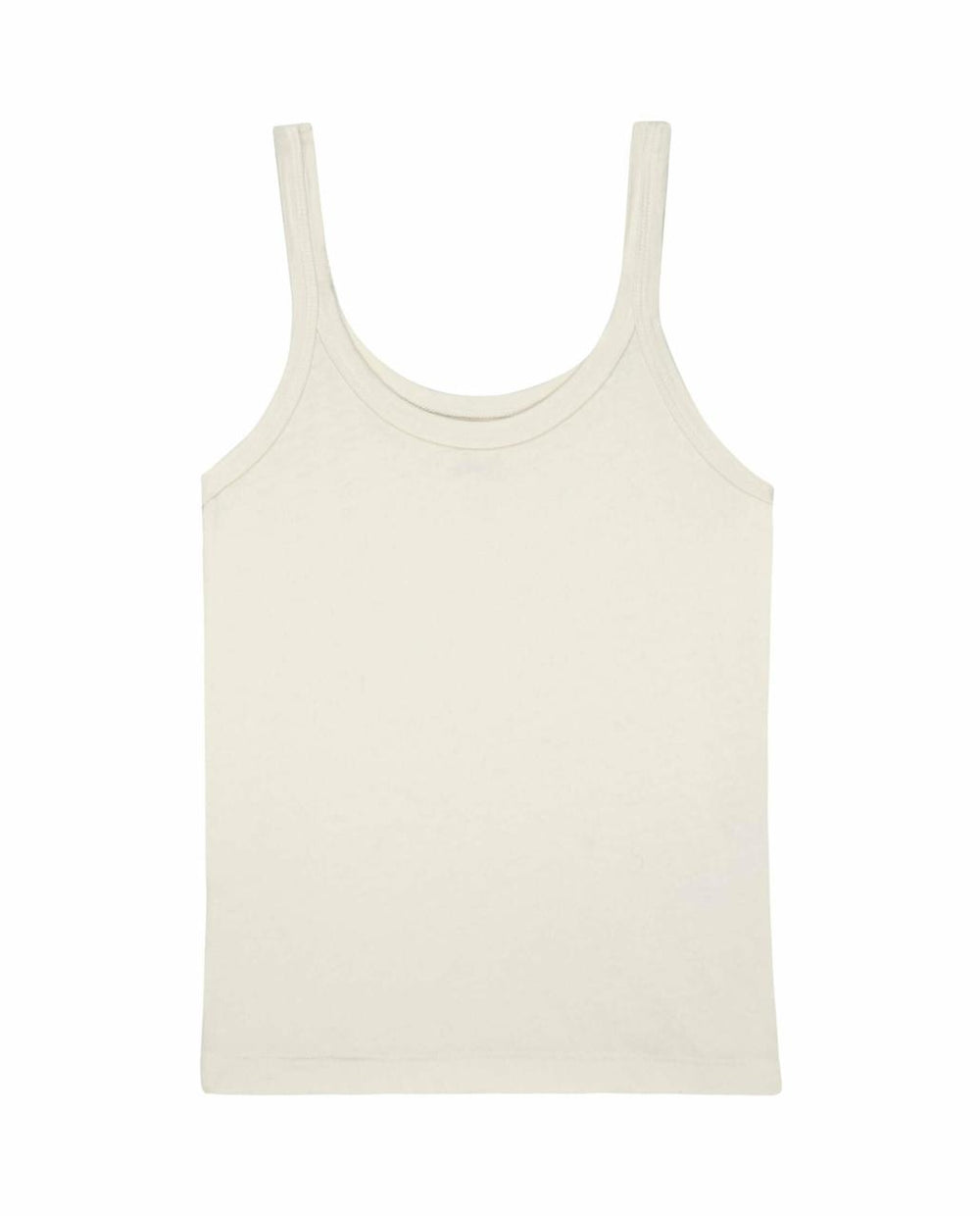 The Great. Tanks | The Slim Tank. Solid Washed White - Women