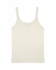 The Great. Tanks | The Slim Tank. Solid Washed White - Women