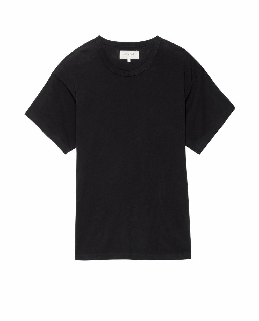 The Great. Tees &amp; Sweats | The Men&#039;s Boxy Crew. Almost Black - Men