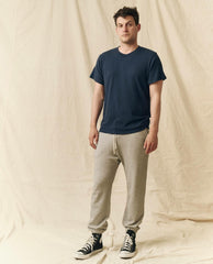 The Great. Tees &amp; Sweats | The Men&#039;s Boxy Crew. True Navy - Men