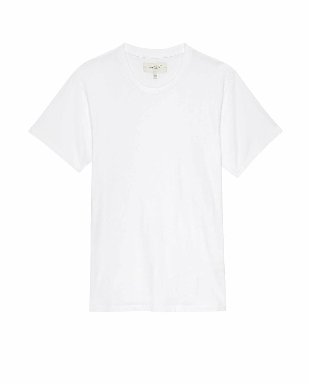 The Great. Tees &amp; Sweats | The Men&#039;s Boxy Crew. True White - Men