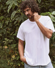 The Great. Tees &amp; Sweats | The Men&#039;s Boxy Crew. True White - Men