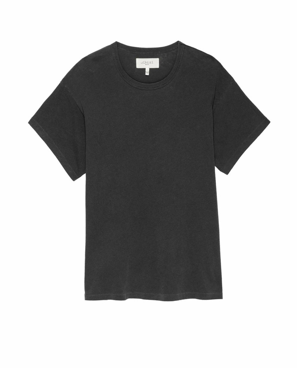The Great. Tees &amp; Sweats | The Men&#039;s Boxy Crew. Washed Black - Men