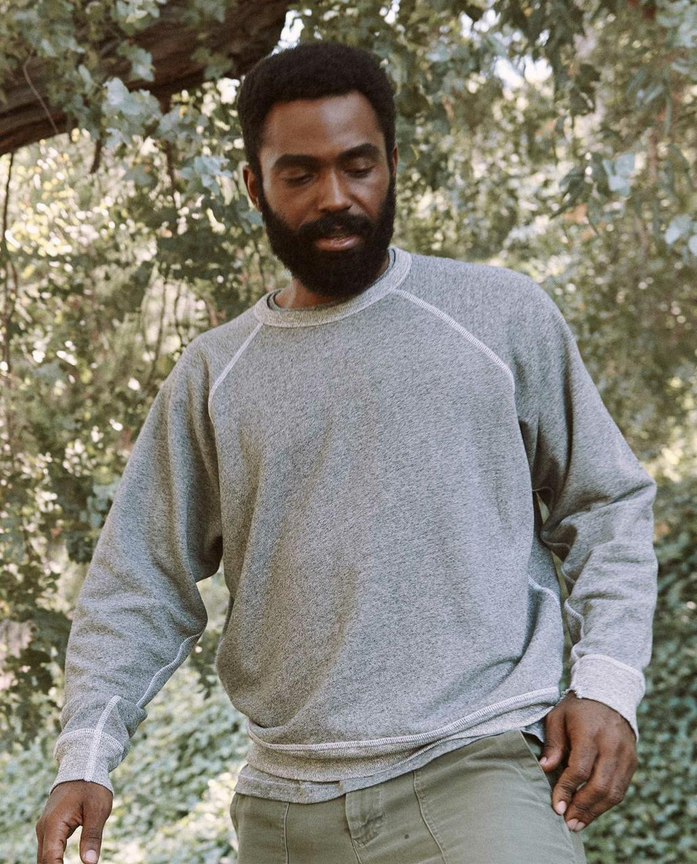 The Great. Tees &amp; Sweats | The Men&#039;s College Sweatshirt. Varsity Grey - Men