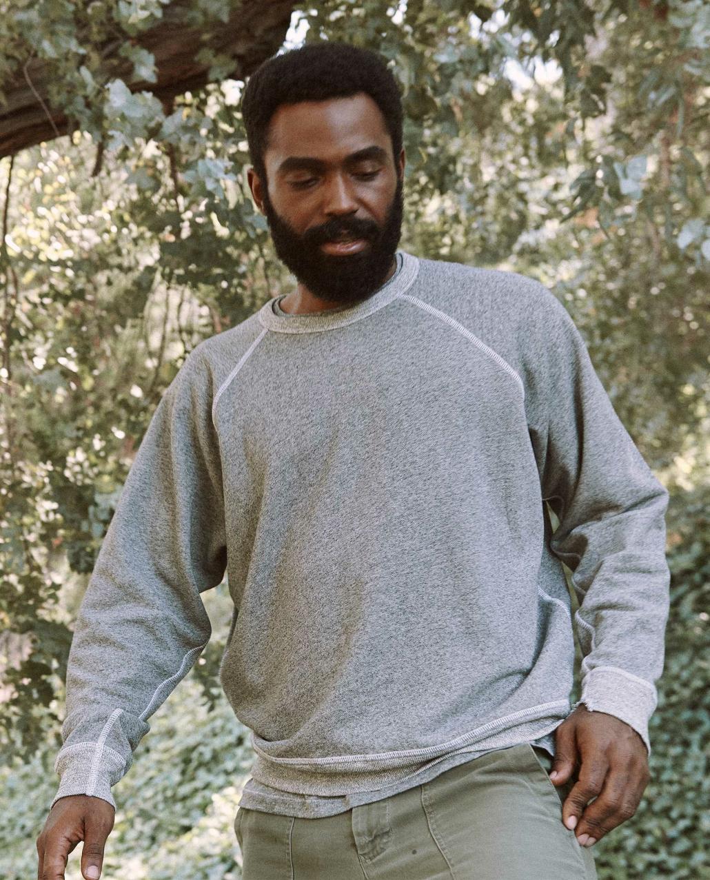 The Great. Tees &amp; Sweats | The Men&#039;s College Sweatshirt. Varsity Grey - Men