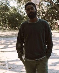 The Great. Tees &amp; Sweats | The Men&#039;s College Sweatshirt. Washed Black - Men