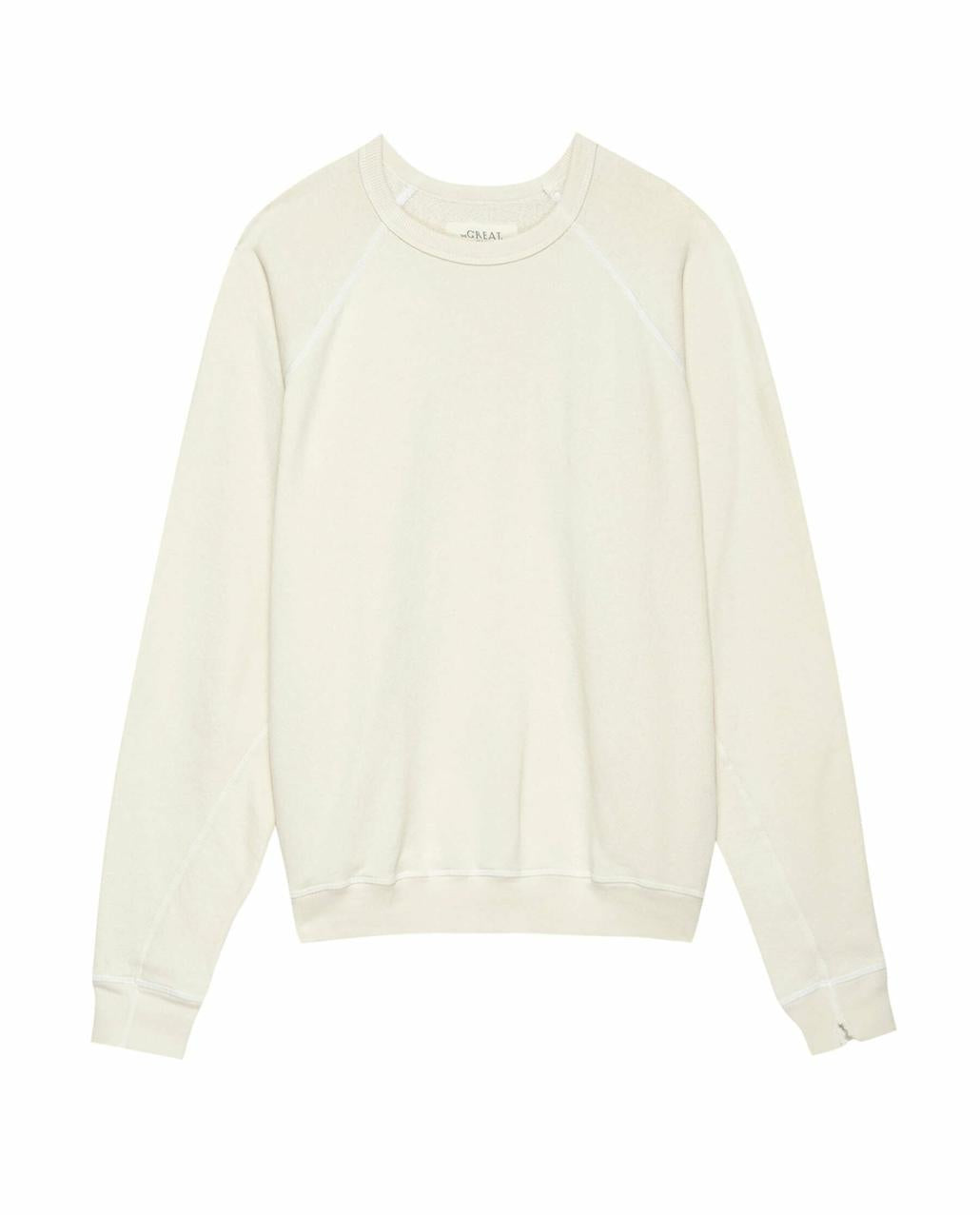 The Great. Tees &amp; Sweats | The Men&#039;s College Sweatshirt. Washed White - Men