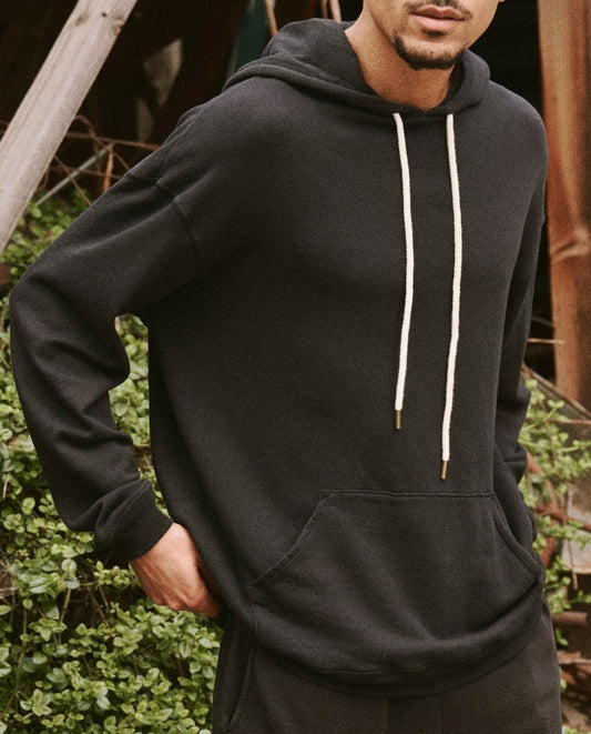 The Great. Tees &amp; Sweats | The Men&#039;s Gym Drawstring Hoodie. Almost Black - Men