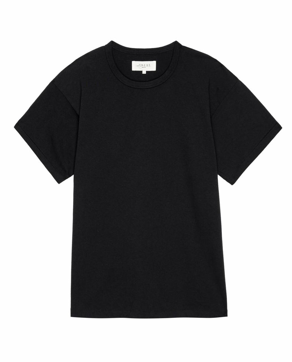 The Great. Tees &amp; Sweats | The Men&#039;s Pure Knits Boxy Crew. Solid Almost Black - Men