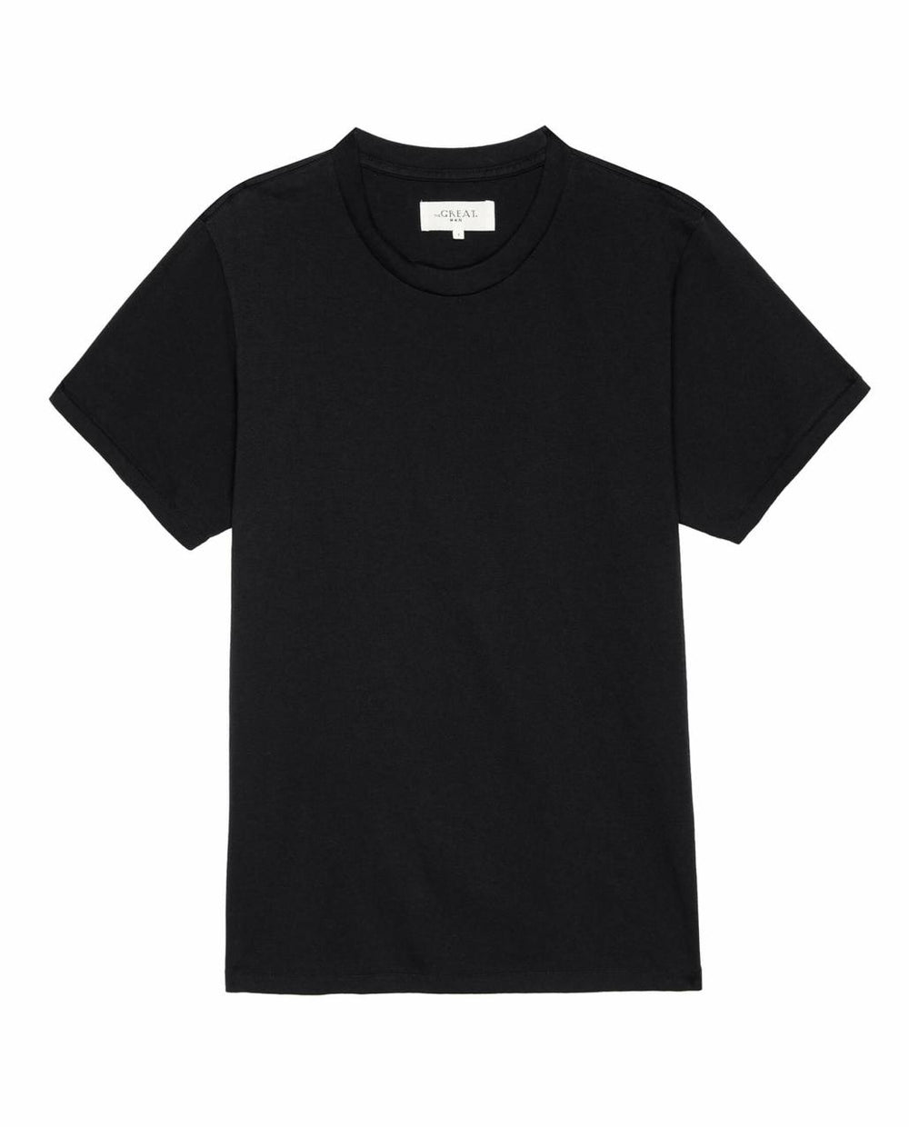 The Great. Tees &amp; Sweats | The Men&#039;s Pure Knits Slim Tee. Solid Almost Black - Men