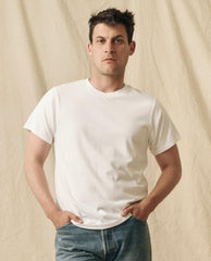 The Great. Tees &amp; Sweats | The Men&#039;s Pure Knits Slim Tee. True White - Men