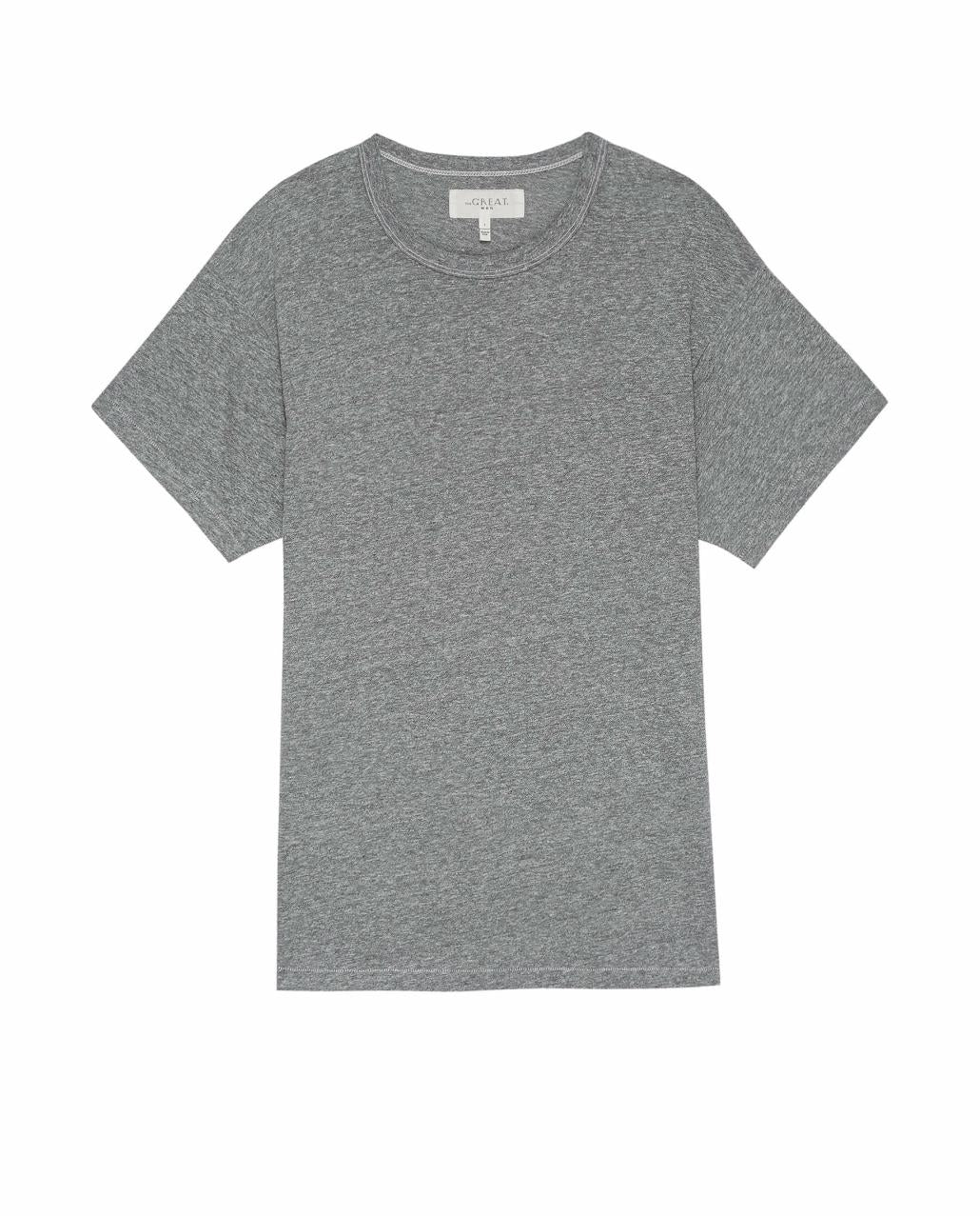 The Great. Tees &amp; Sweats | The Men&#039;s Slim Tee. Heather Grey - Men