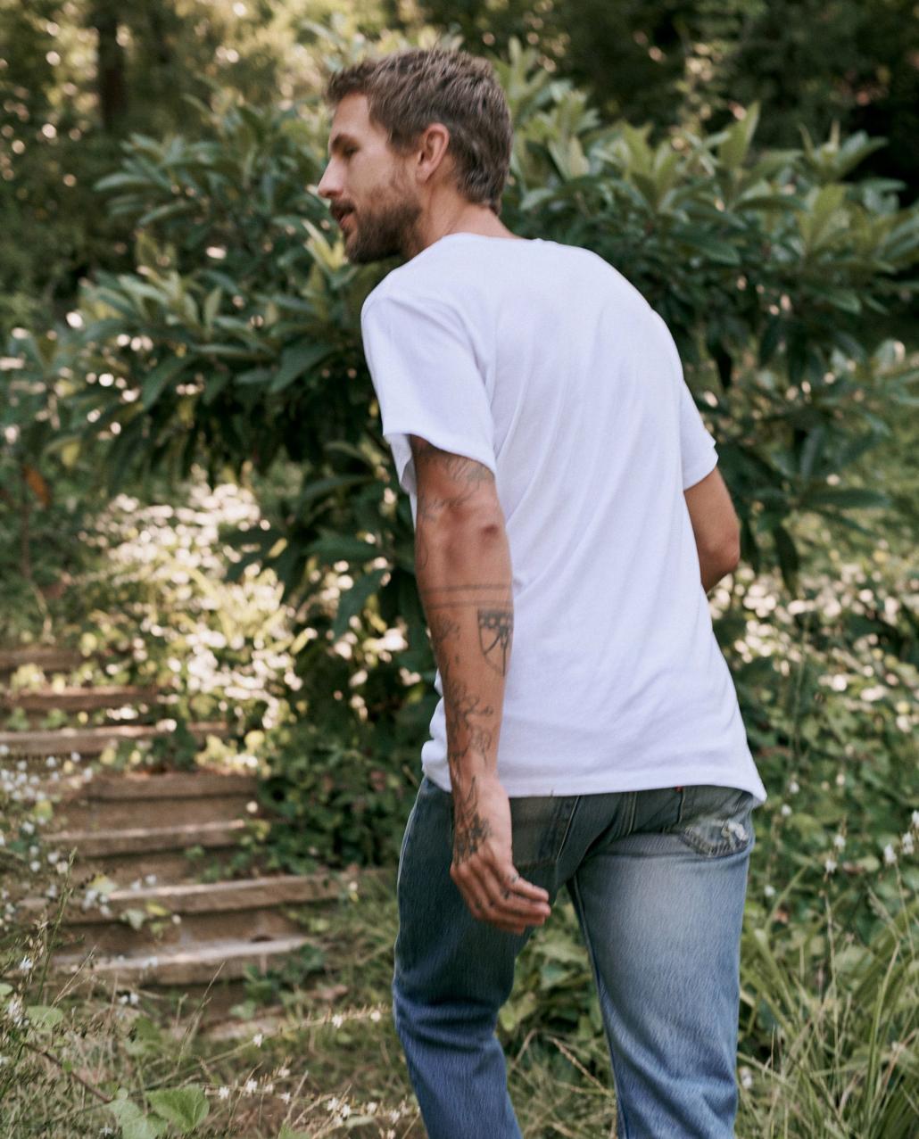 The Great. Tees &amp; Sweats | The Men&#039;s Slim Tee. True White - Men