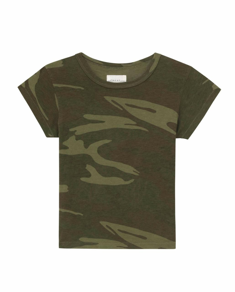 The Great. Tees &amp; Sweats | The Little Boxy Crew. Novelty Deep Woods Camo - Kids