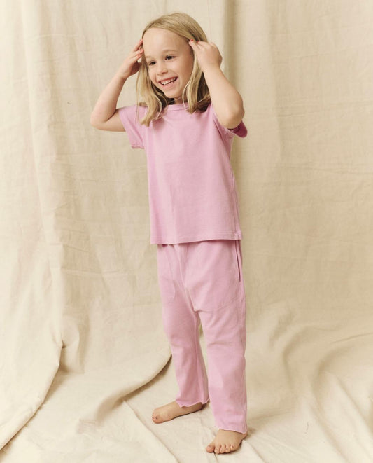 The Great. Tees &amp; Sweats | The Little Boxy Crew. Solid Lilac Blossom - Kids