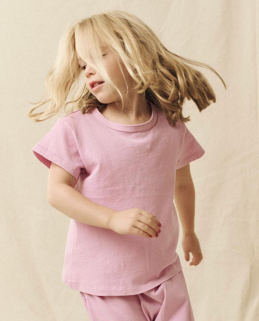 The Great. Tees &amp; Sweats | The Little Boxy Crew. Solid Lilac Blossom - Kids