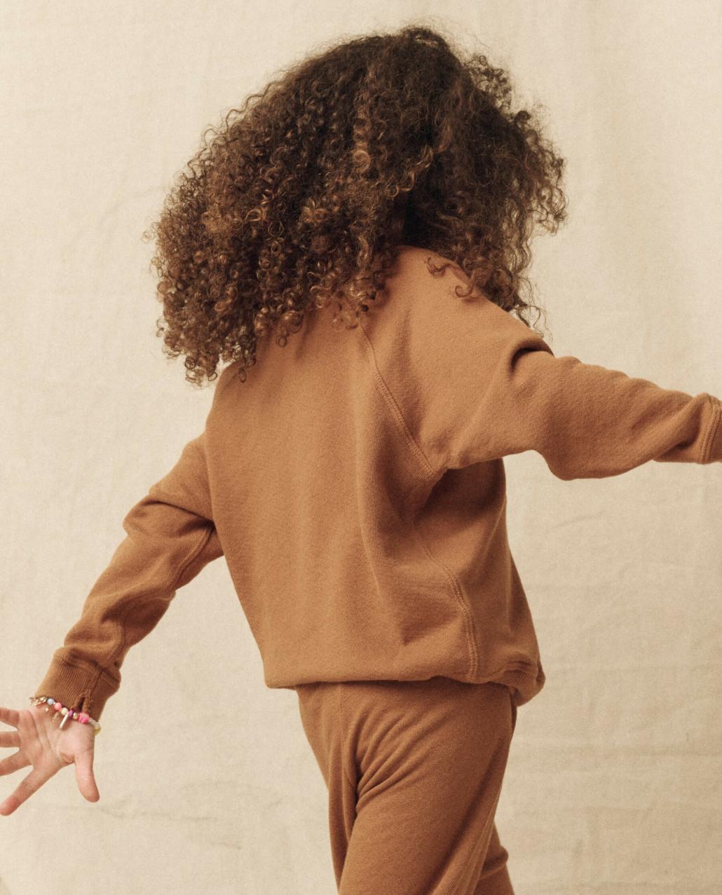 The Great. Tees &amp; Sweats | The Little College Sweatshirt. Bright Maple With The Great Lake Bea - Kids