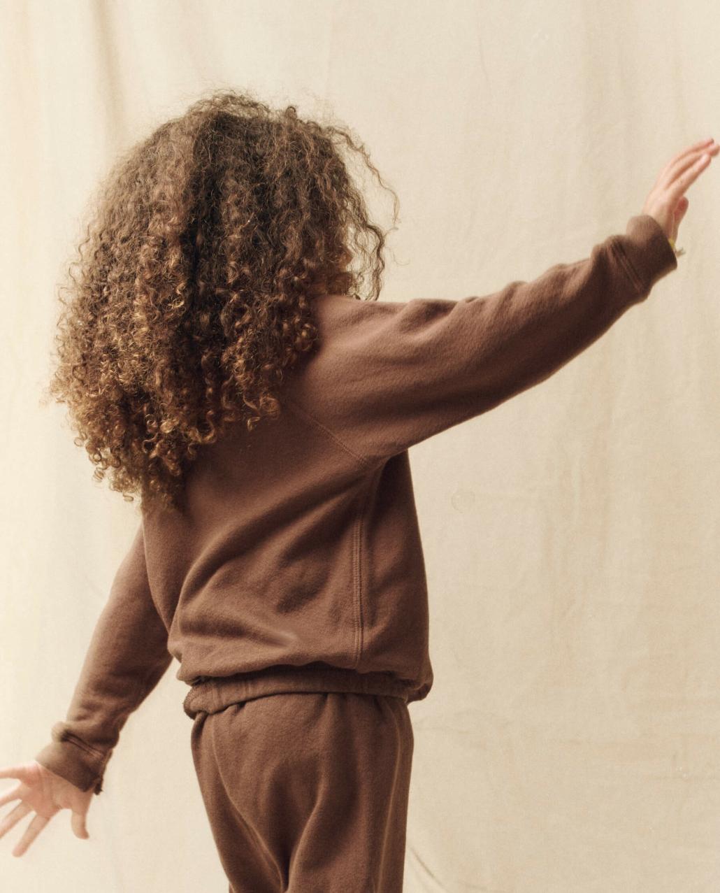 The Great. Tees &amp; Sweats | The Little College Sweatshirt. Hickory With Gaucho Graphic - Kids