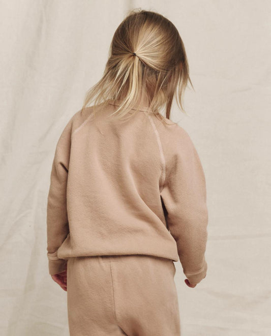 The Great. Tees &amp; Sweats | The Little College Sweatshirt. Solid Biscotti - Kids