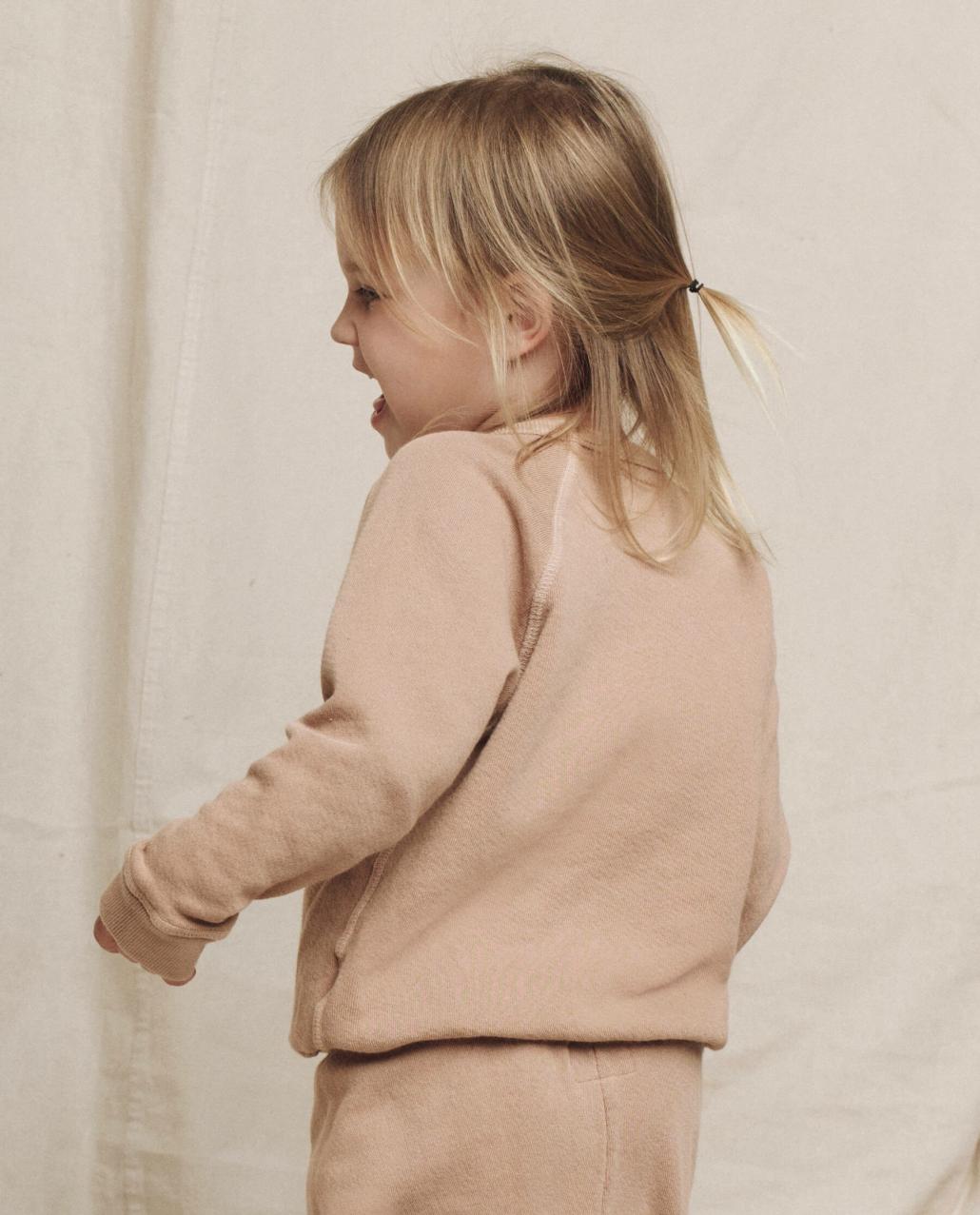 The Great. Tees &amp; Sweats | The Little College Sweatshirt. Solid Biscotti - Kids