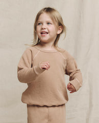 The Great. Tees &amp; Sweats | The Little College Sweatshirt. Solid Biscotti - Kids