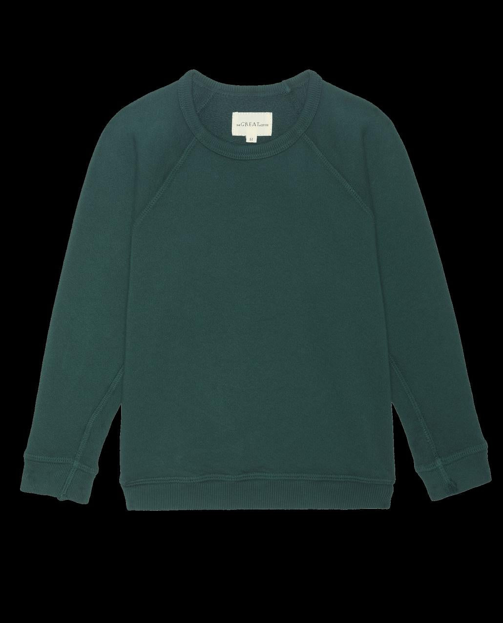 The Great. Tees &amp; Sweats | The Little College Sweatshirt. Solid Pinyon - Kids