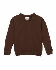 The Great. Tees &amp; Sweats | The Little College Sweatshirt. Solid Toasted Walnut - Kids