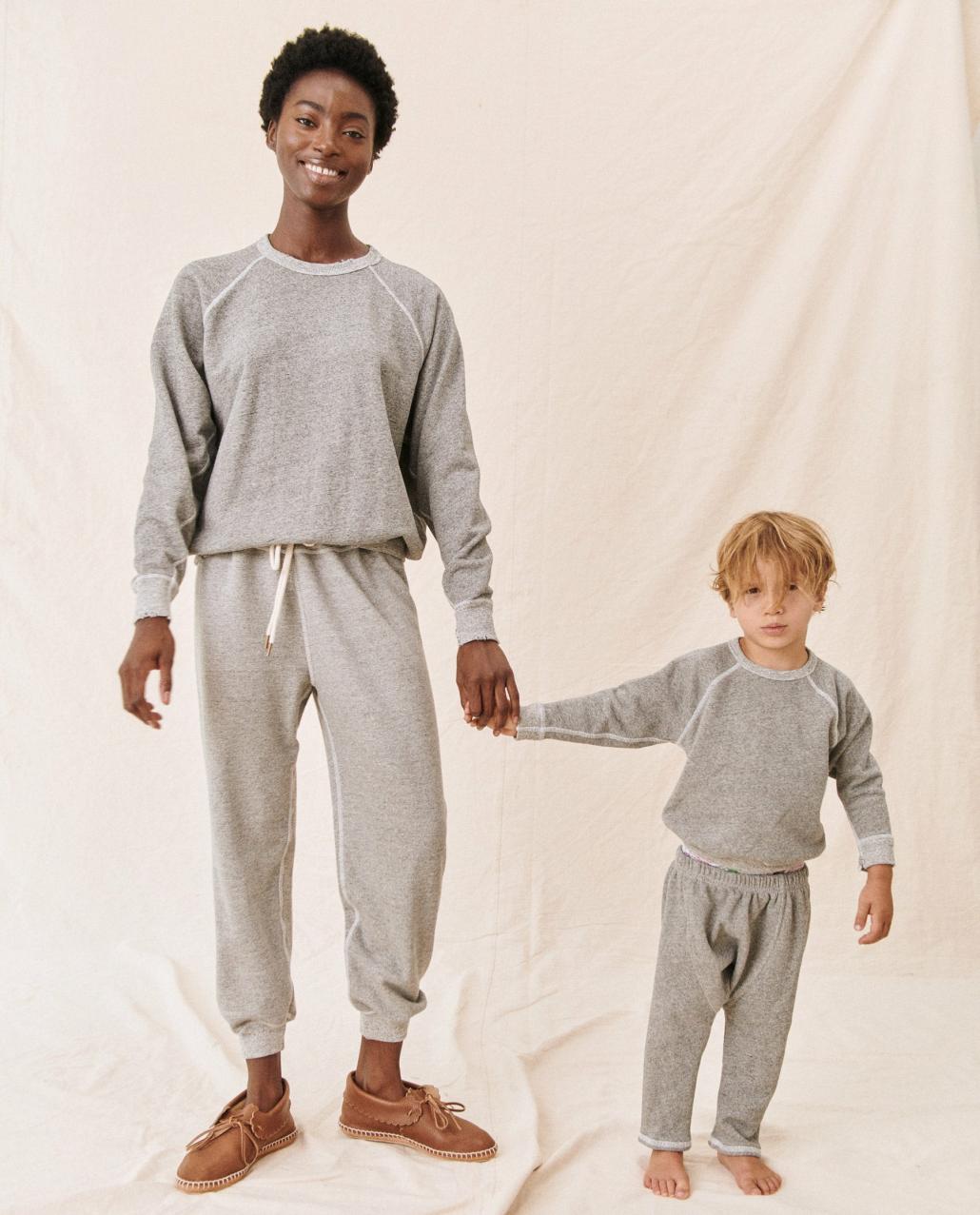 The Great. Tees &amp; Sweats | The Little College Sweatshirt. Varsity Grey - Kids