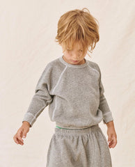 The Great. Tees &amp; Sweats | The Little College Sweatshirt. Varsity Grey - Kids