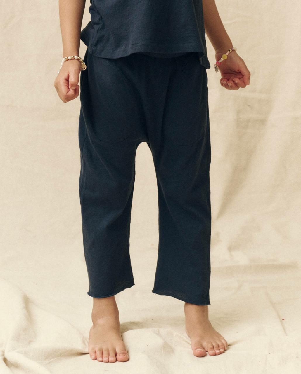 The Great. Tees &amp; Sweats | The Little Jersey Crop. True Navy - Kids