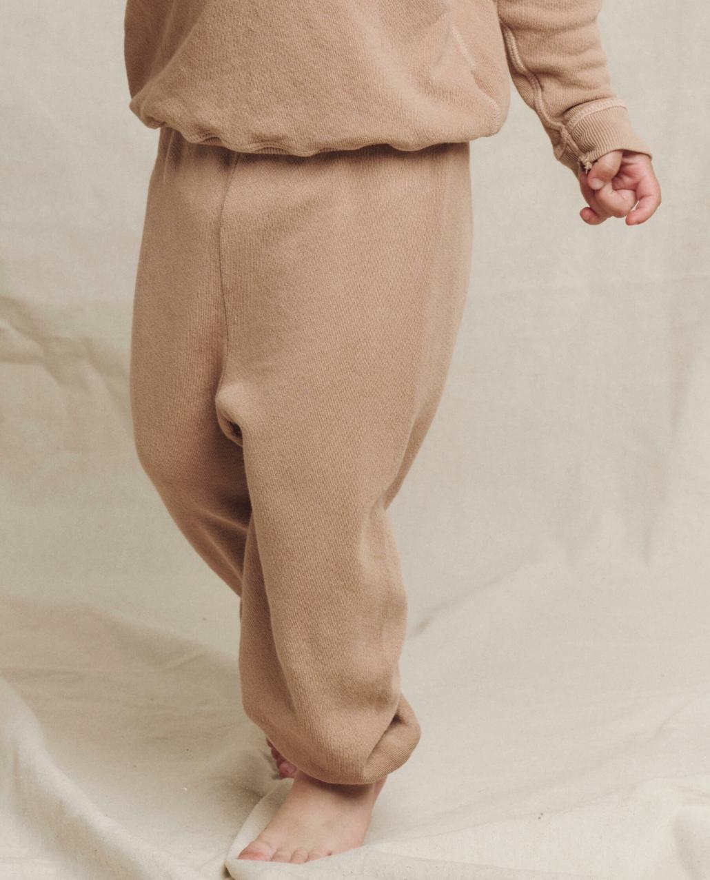 The Great. Tees &amp; Sweats | The Little Stadium Sweatpant. Solid Biscotti - Kids