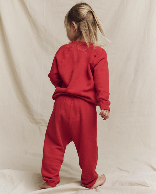 The Great. Tees &amp; Sweats | The Little Stadium Sweatpant. Solid Campfire - Kids