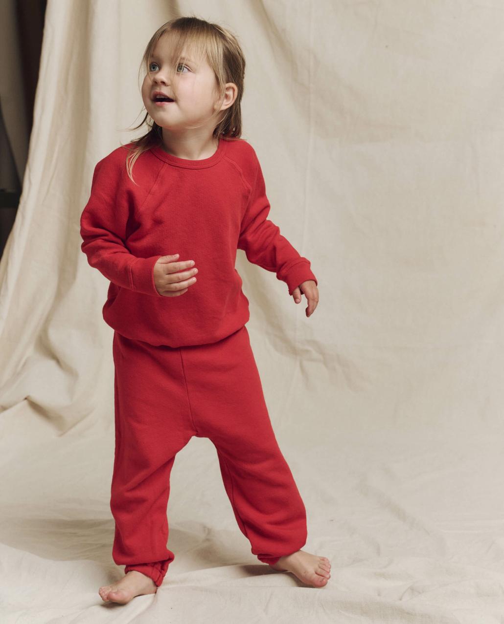 The Great. Tees &amp; Sweats | The Little Stadium Sweatpant. Solid Campfire - Kids
